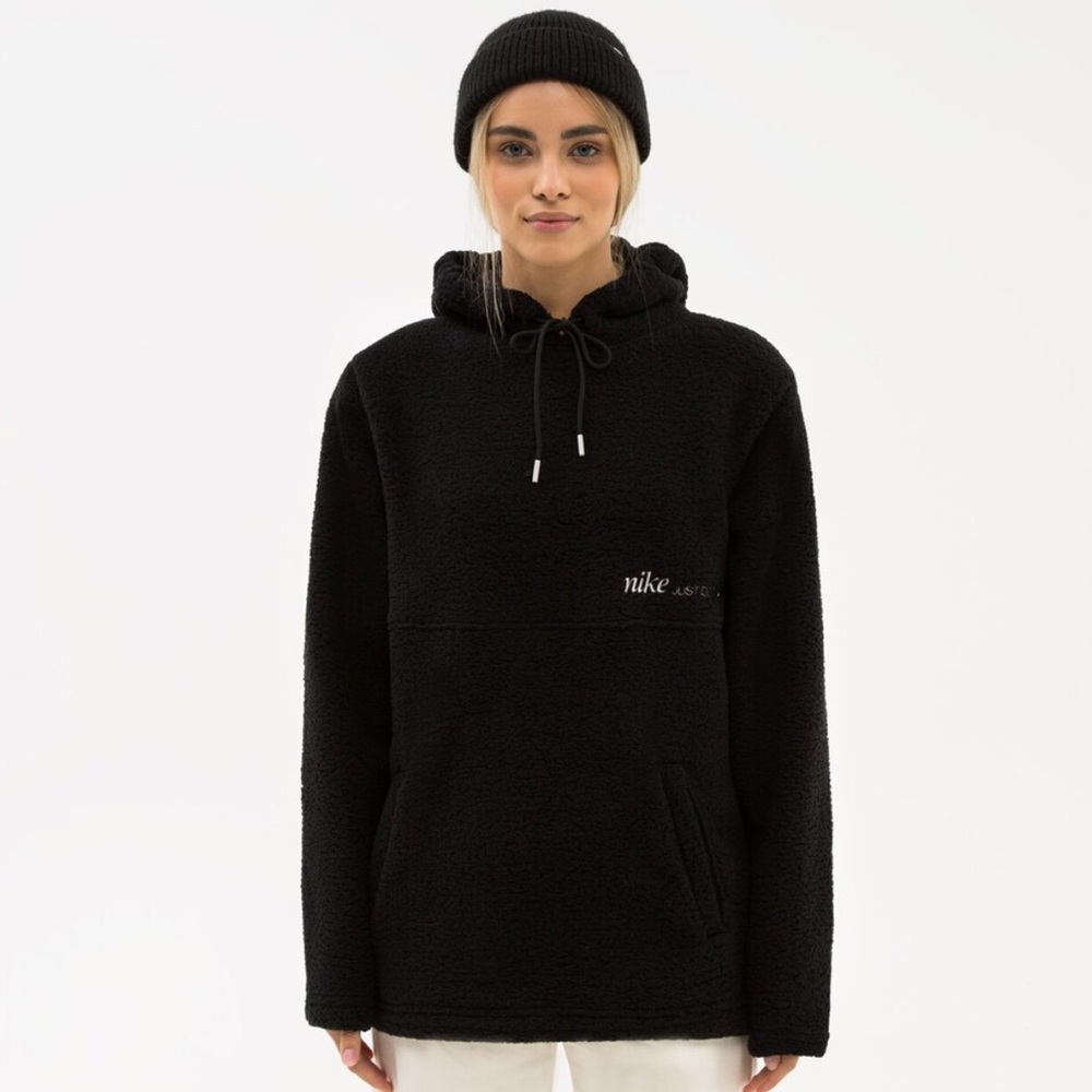 Nike Therma Fit Teddy Texture Sherpa Fleece Hoodie Size Medium